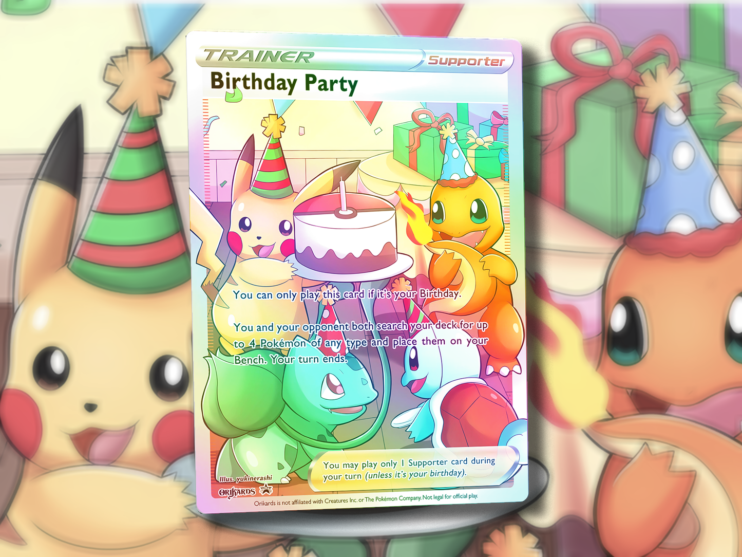 Happy Birthday Pokemon Card