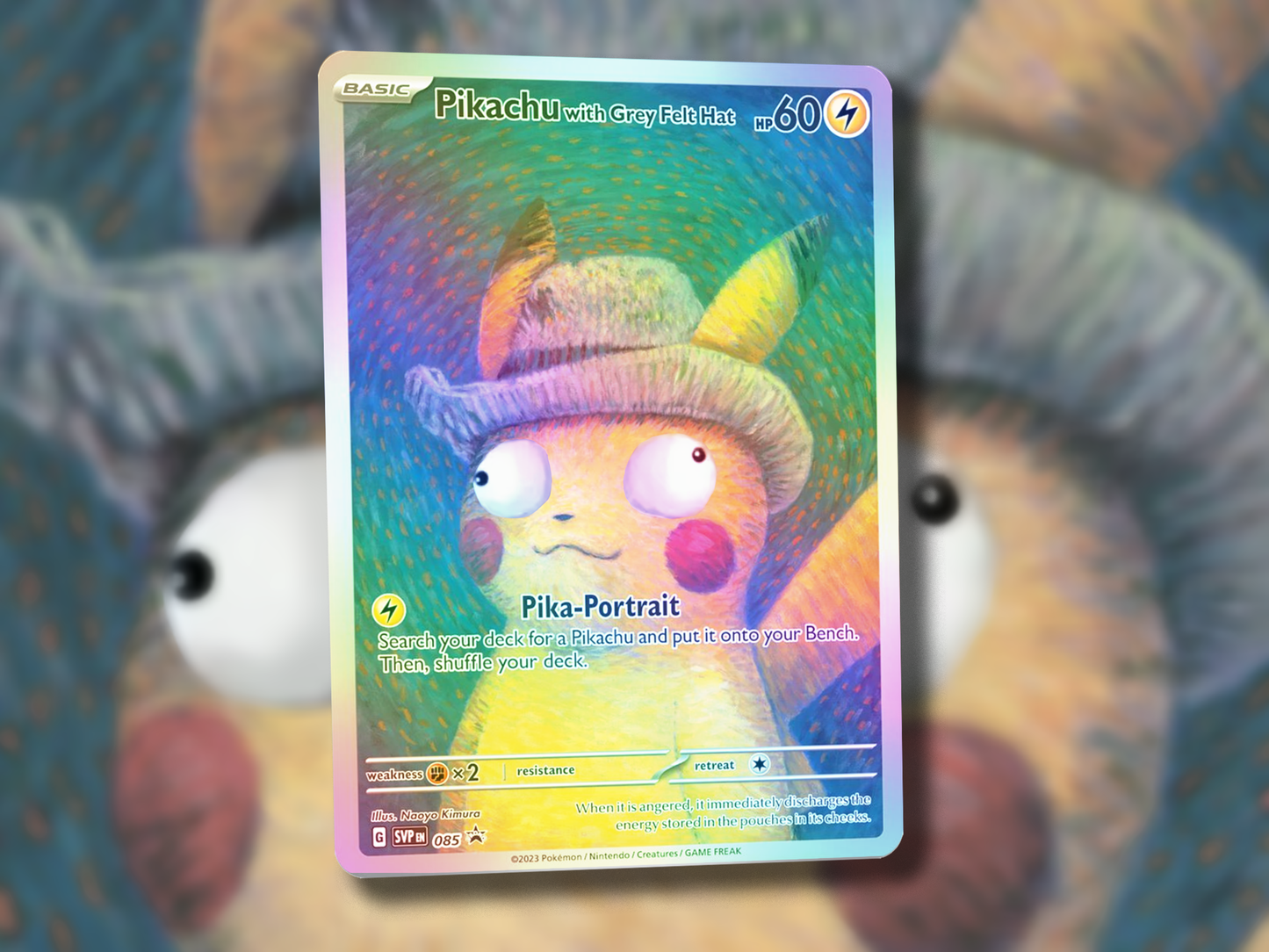 Derpy Grey Felt Hat Pikachu