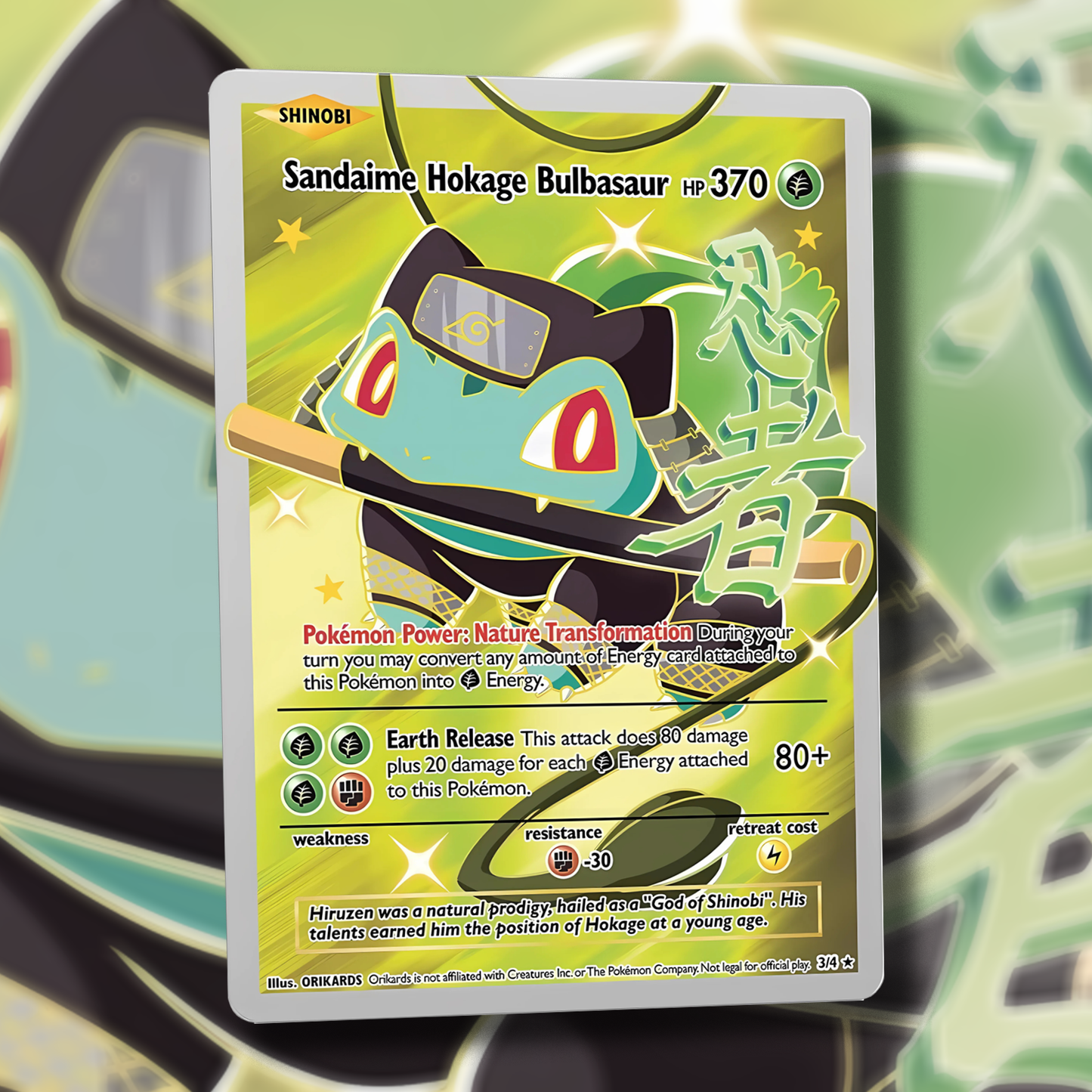 Derpy Venusaur Pokemon Card - Venusderp
