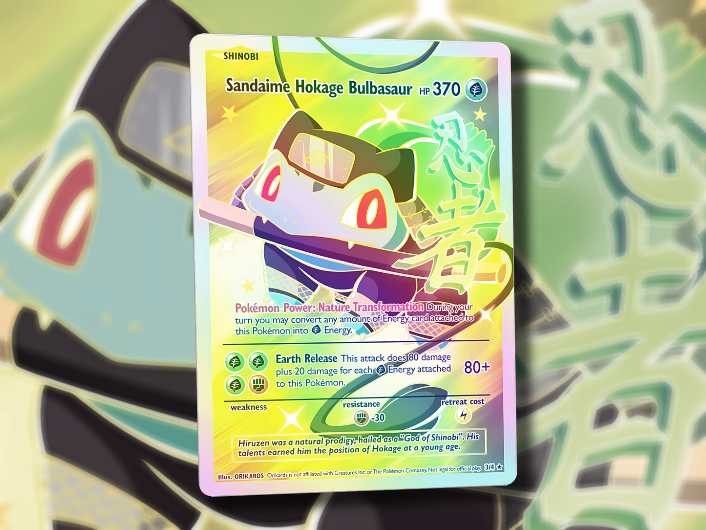 Derpy Venusaur Pokemon Card - Venusderp