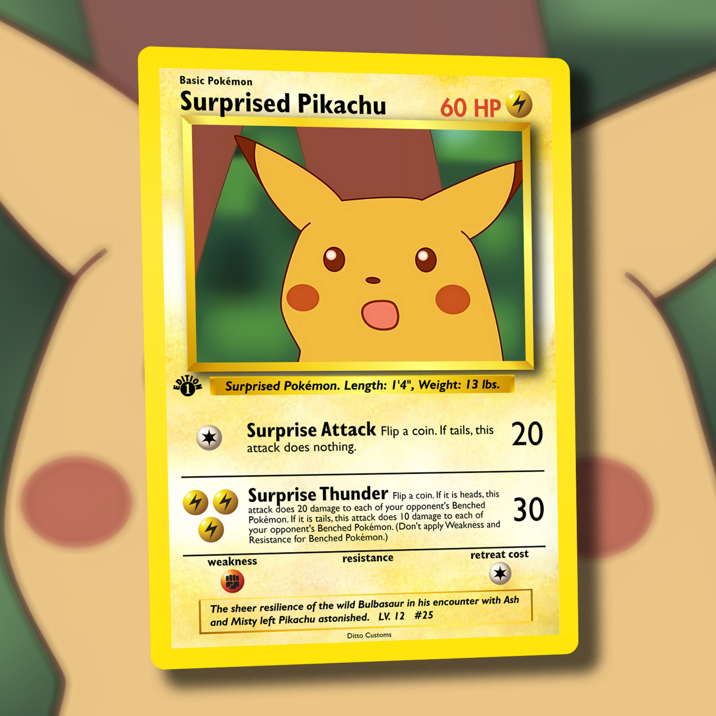 Derpy Venusaur Pokemon Card - Venusderp