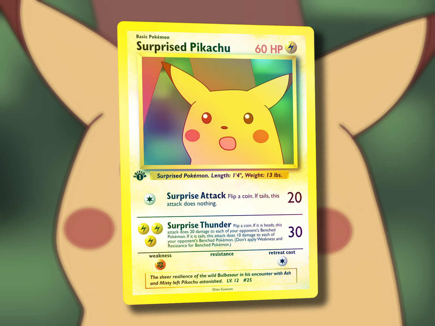 Derpy Venusaur Pokemon Card - Venusderp