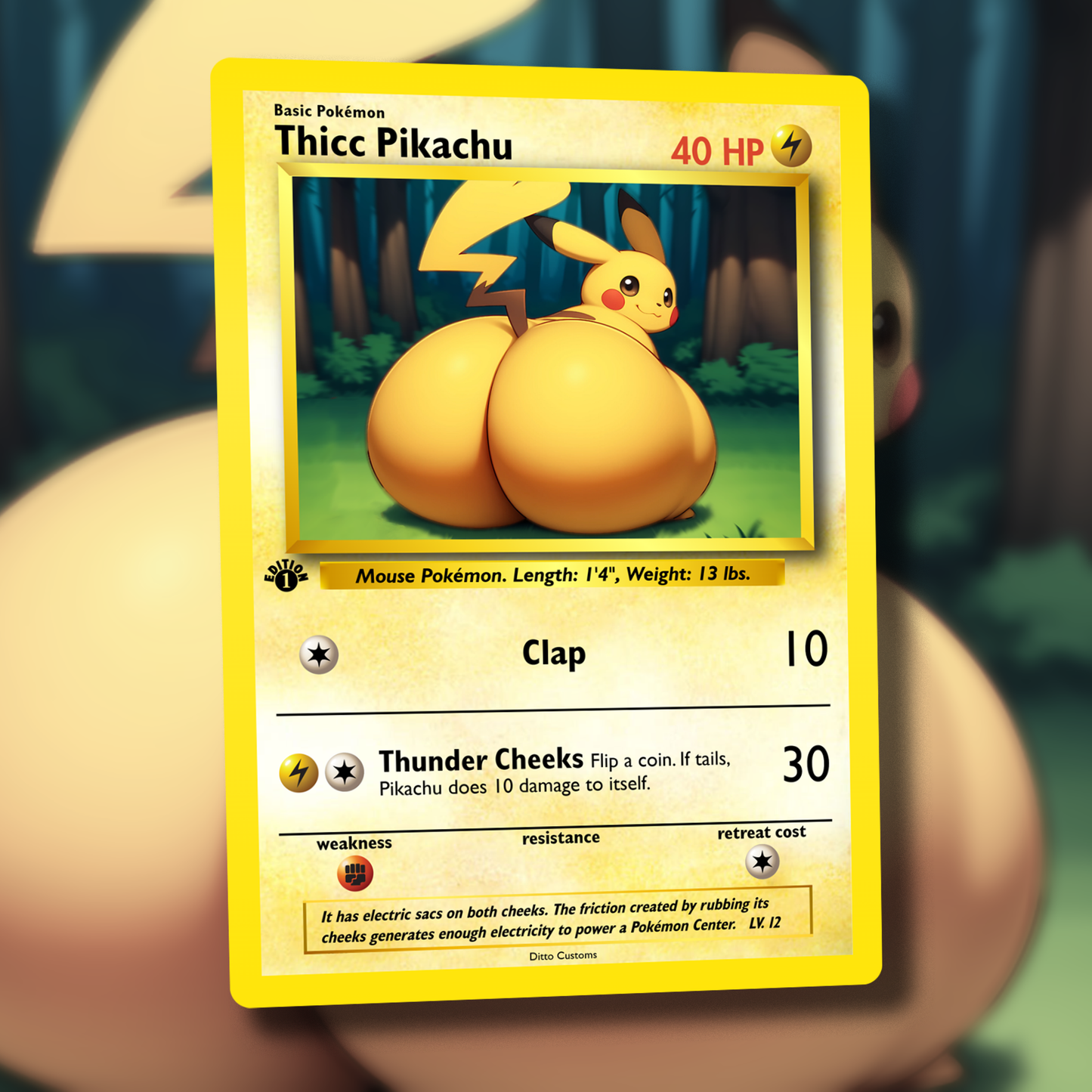 Derpy Venusaur Pokemon Card - Venusderp