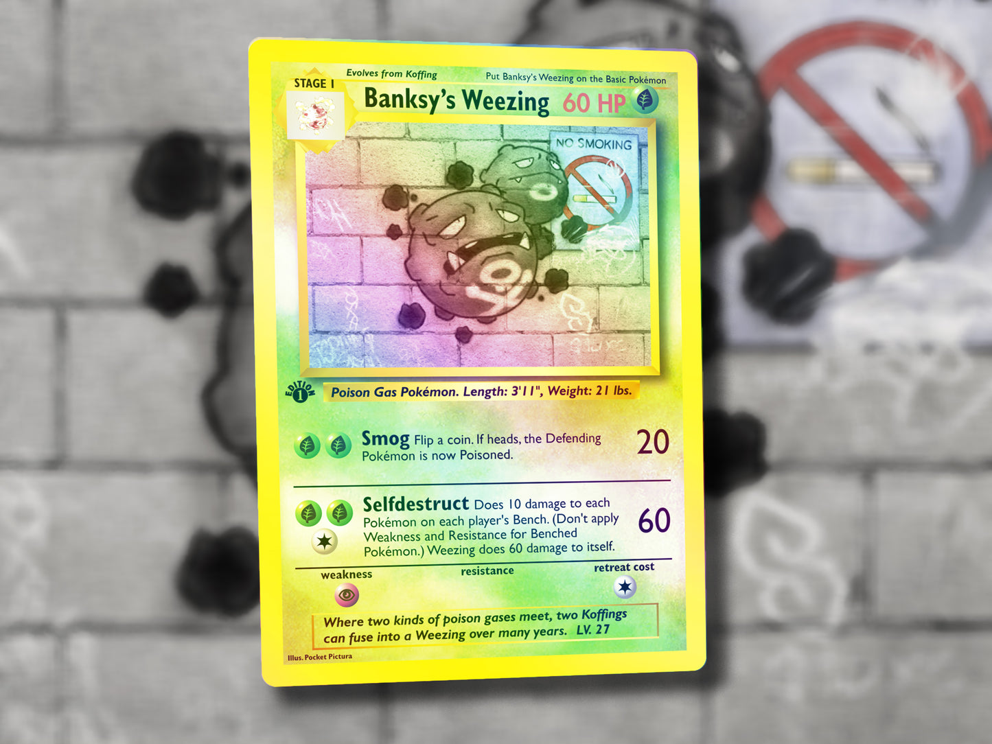 Derpy Venusaur Pokemon Card - Venusderp