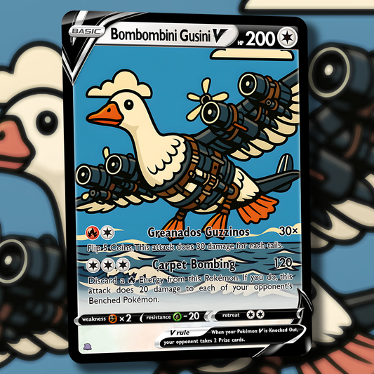 Bombombini Gusini V Pokemon Card - Italian Brain Rot