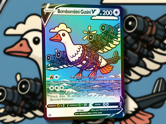 Bombombini Gusini V Pokemon Card - Italian Brain Rot