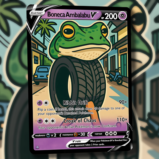 Boneca Ambalabu V Pokemon Card - Italian Brain Rot