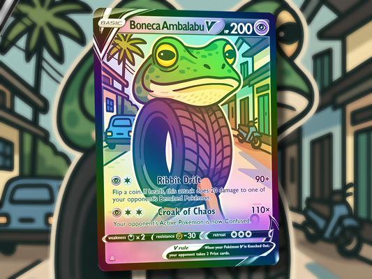 Boneca Ambalabu V Pokemon Card - Italian Brain Rot