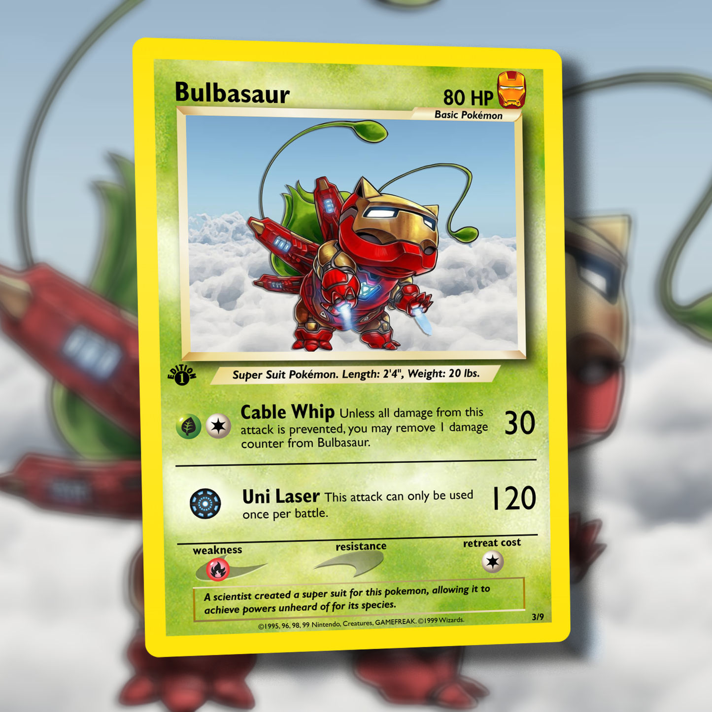 Derpy Venusaur Pokemon Card - Venusderp
