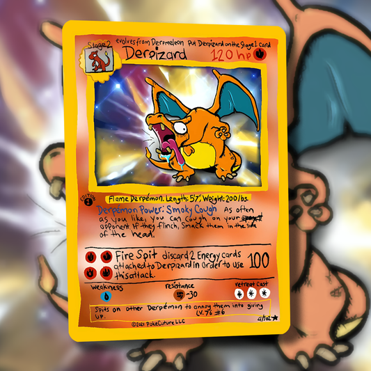 Derpy Charizard Pokemon Card - Derpizard