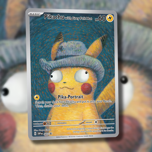 Derpy Grey Felt Hat Pikachu