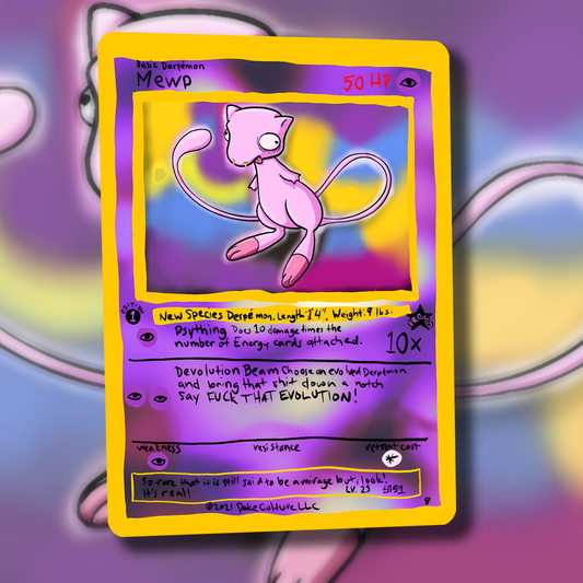 Derpy Mew Pokemon Card - Mewp