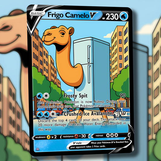 Frigo Camelo V Pokemon Card - Italian Brain Rot