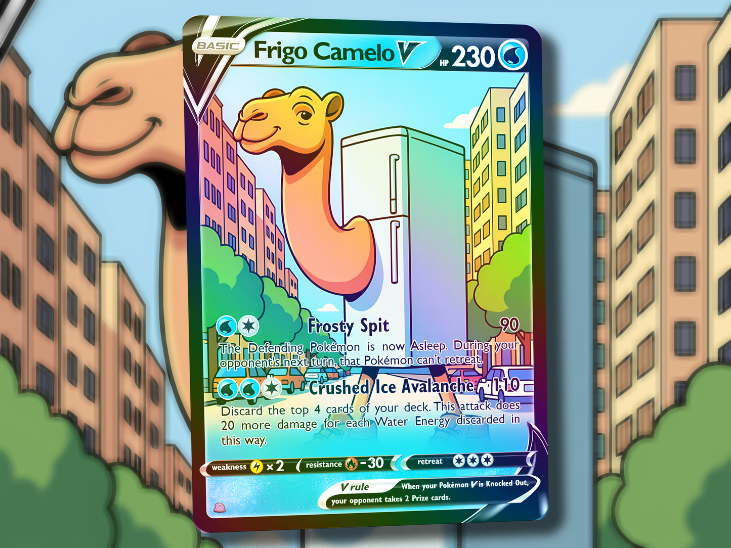 Frigo Camelo V Pokemon Card - Italian Brain Rot