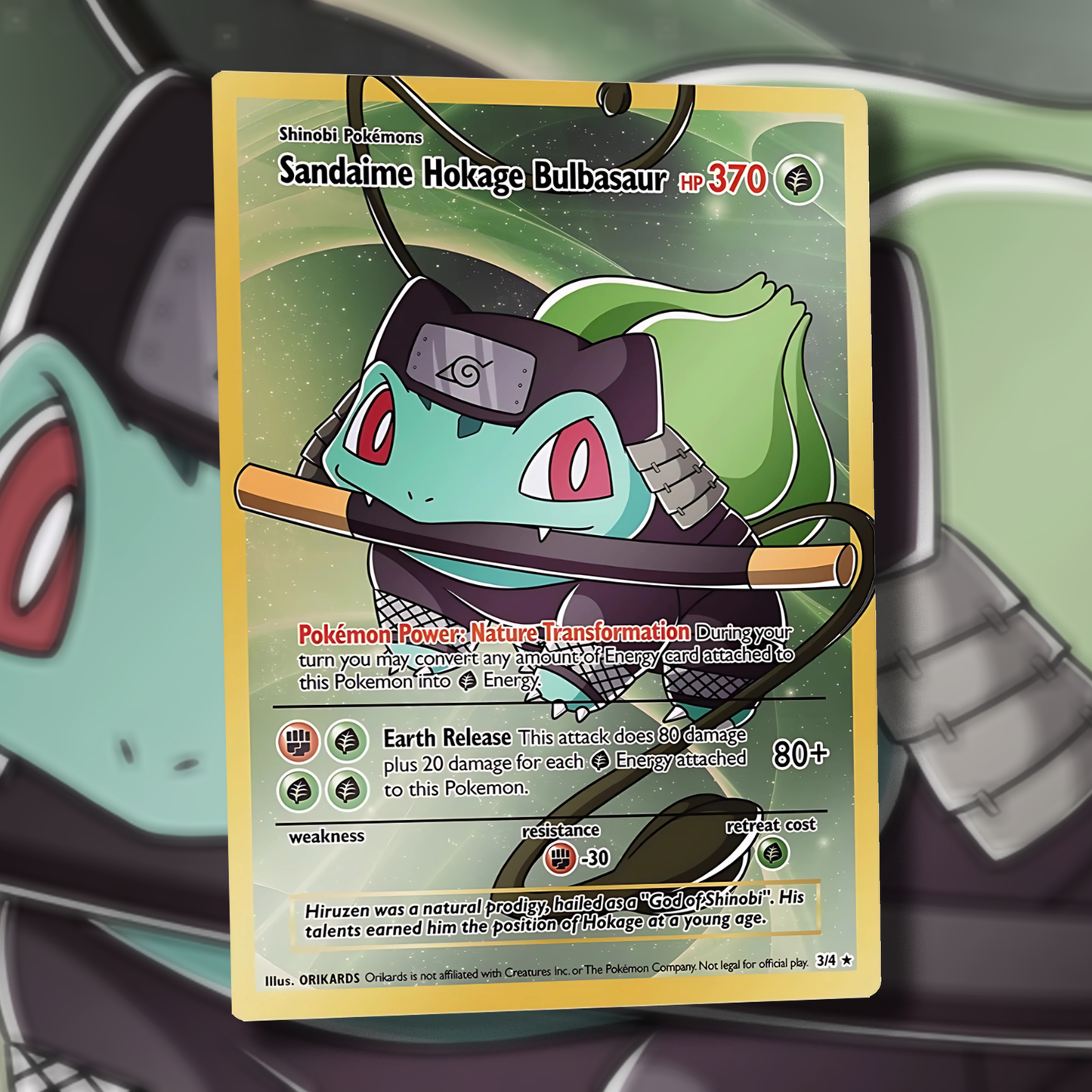 Derpy Venusaur Pokemon Card - Venusderp
