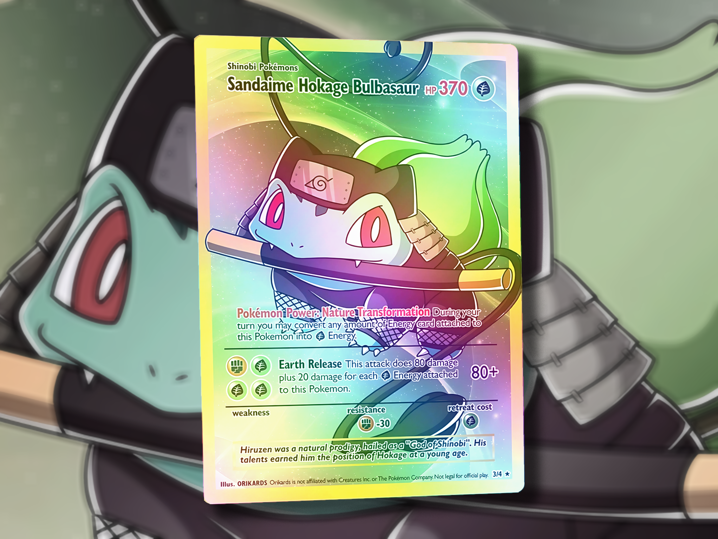 Derpy Venusaur Pokemon Card - Venusderp