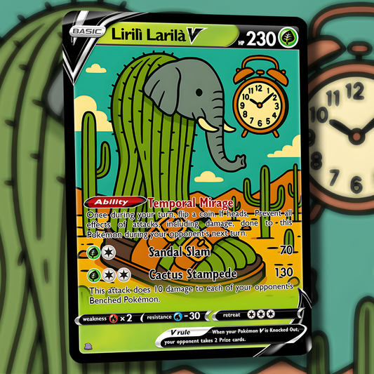 Lirilì Larilà V Pokemon Card - Italian Brain Rot