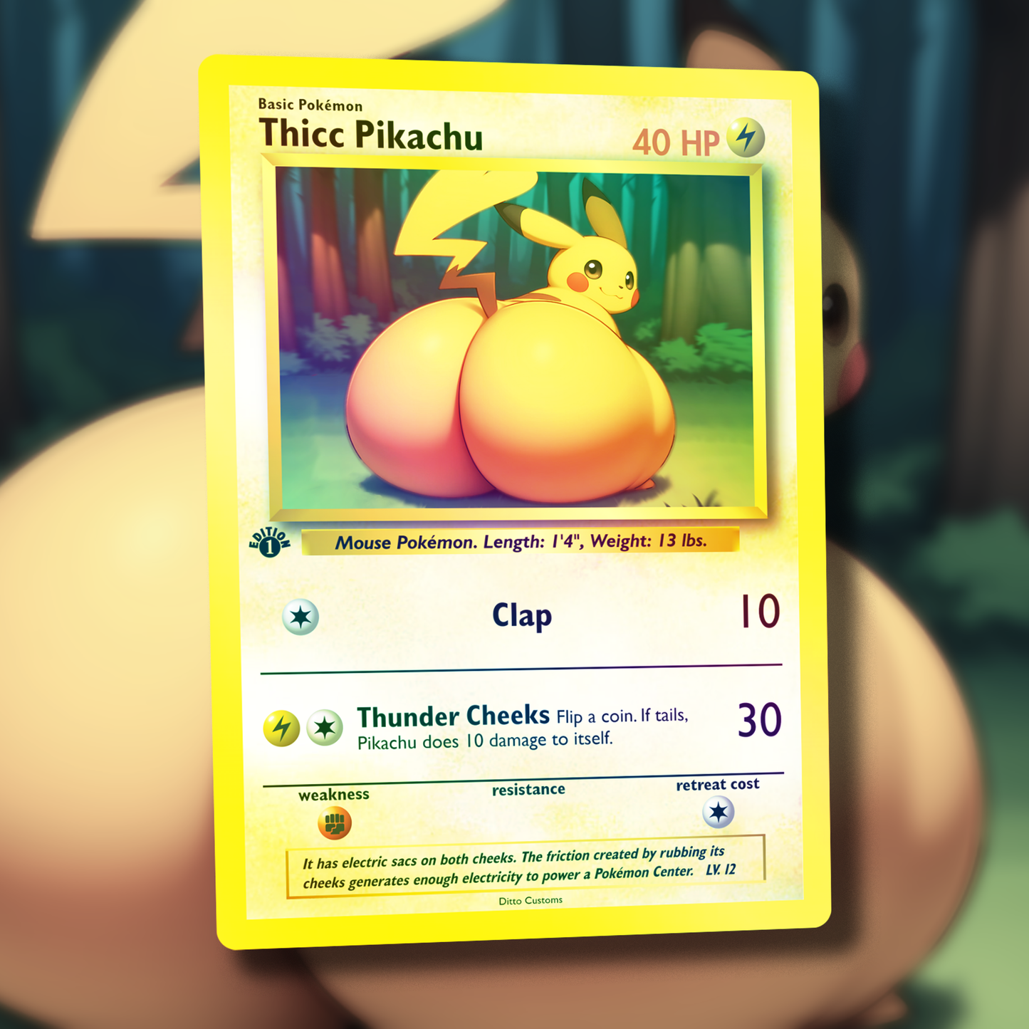 Derpy Venusaur Pokemon Card - Venusderp