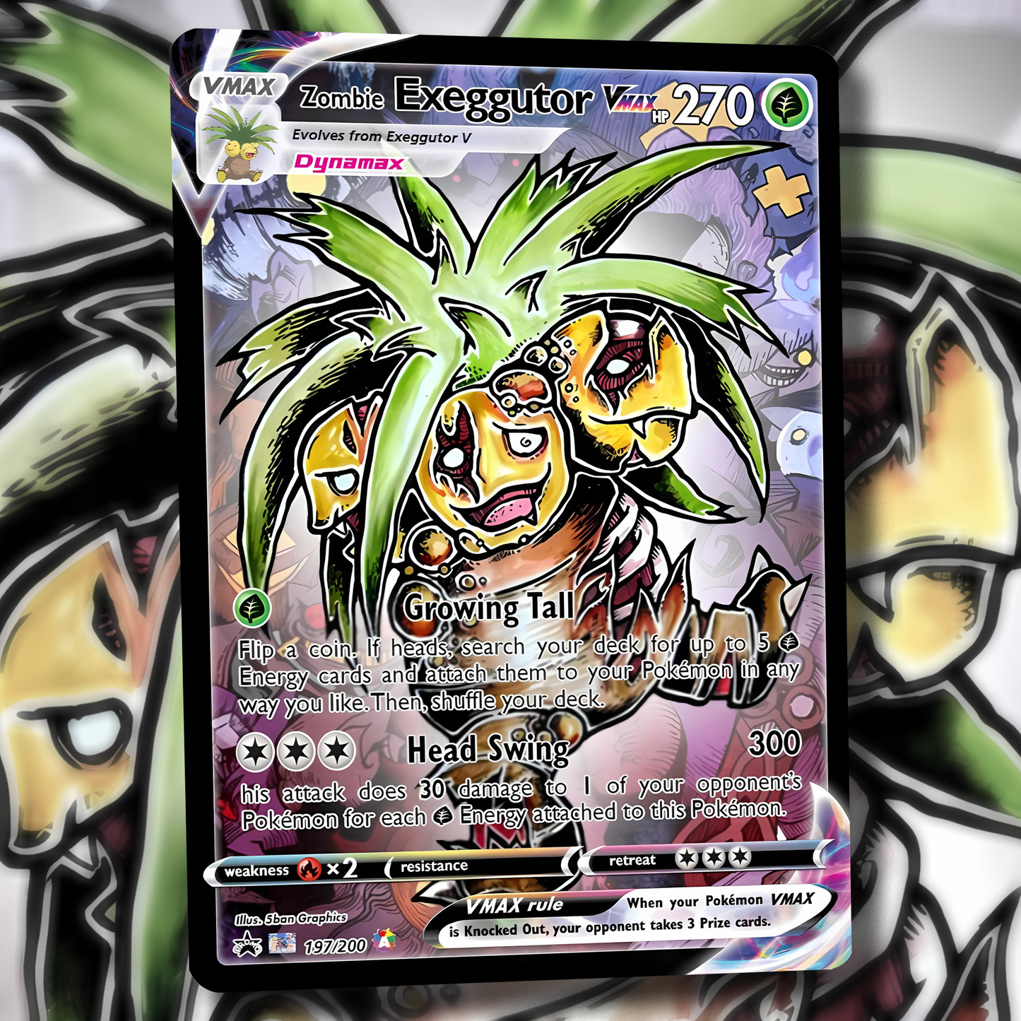 Derpy Venusaur Pokemon Card - Venusderp
