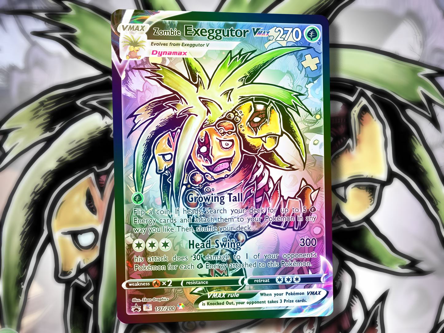 Derpy Venusaur Pokemon Card - Venusderp